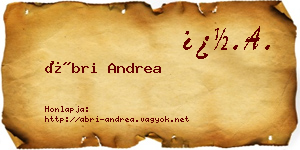 Ábri Andrea névjegykártya